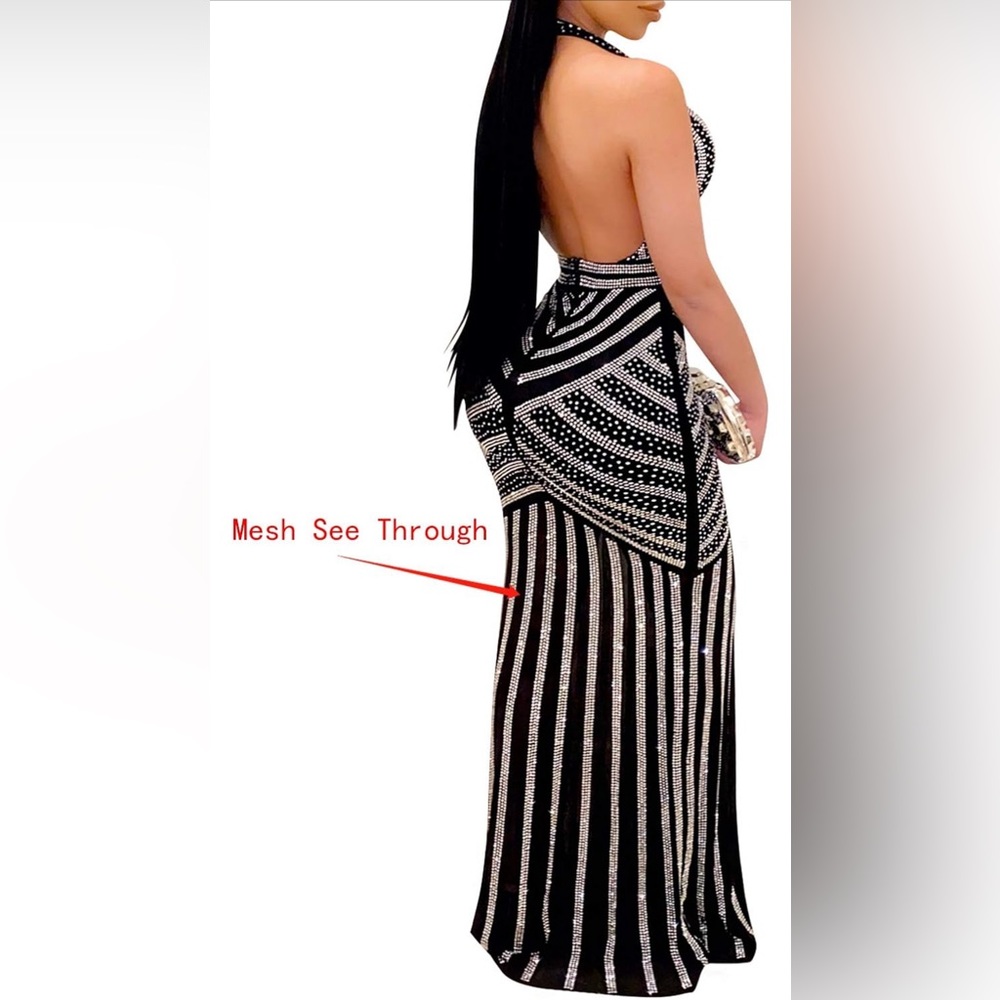 Sexy Rhinestone Dress - Picture 2 of 3